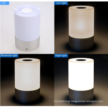 Portable Wireless Touch Sensor LED Lamp with Dimmable 3 Level Warm White Light & Six Color Changing RGB